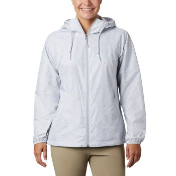 Columbia Side Hill Printed Windbreaker, Chamarras Grises Para Mujer | 527438-XTB